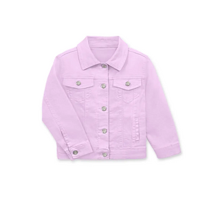 Lavender Denim Jacket-Shirts & Tops-Cutie Patootie-Stella Violet Boutique in Arvada, Colorado