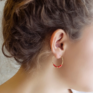 Reminders Hoop Earrings-Jewelry-Lenny + Eva-Stella Violet Boutique in Arvada, Colorado