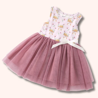 Foxglove Tulle Dress-Baby & Toddler Outfits-Pete & Lucy-Stella Violet Boutique in Arvada, Colorado