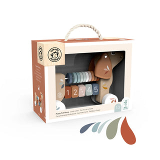 Wooden Puppy Pull Along – Toddler Walking & Counting Toy 🐶✨-Toys-Speedy Monkey-Stella Violet Boutique in Arvada, Colorado