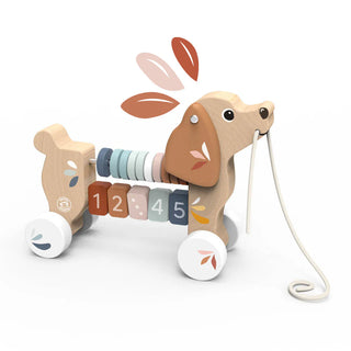 Wooden Puppy Pull Along – Toddler Walking & Counting Toy 🐶✨-Toys-Speedy Monkey-Stella Violet Boutique in Arvada, Colorado