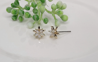 Double Star Cubic Zirconia Post Earrings-Earrings-Betty Oh-Stella Violet Boutique in Arvada, Colorado