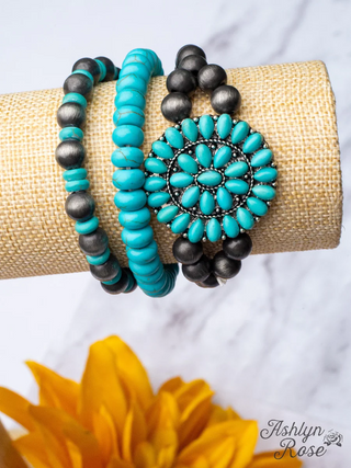 She’s My Rock Squash Blossom Bracelet Stack-Stella Violet-Stella Violet Boutique in Arvada, Colorado