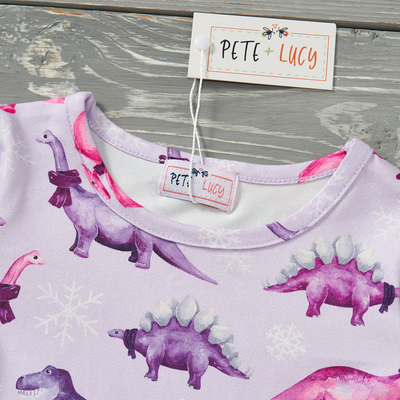 Snowy Dinos Tulle Dress-Dress-Pete & Lucy-Stella Violet Boutique in Arvada, Colorado