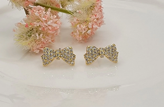 Sparkle Bow Post Earrings-Earrings-Betty Oh-Stella Violet Boutique in Arvada, Colorado