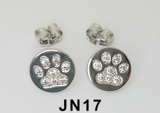 Sparkle Pawprint Earrings-Betty Oh-Stella Violet Boutique in Arvada, Colorado