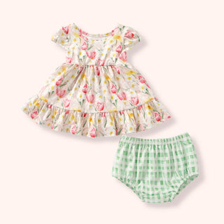 Spring Garden Infant Set-Baby & Toddler Outfits-Pete & Lucy-Stella Violet Boutique in Arvada, Colorado