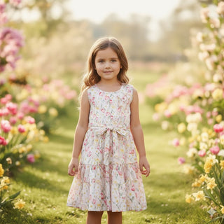 Spring Garden Twirl Dress-Baby & Toddler Outfits-Pete & Lucy-Stella Violet Boutique in Arvada, Colorado