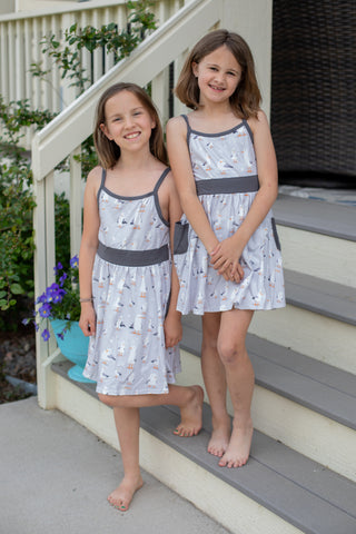 Summer Seagulls Dress-Dress-Wellington Design Co - TwoCan-Stella Violet Boutique in Arvada, Colorado