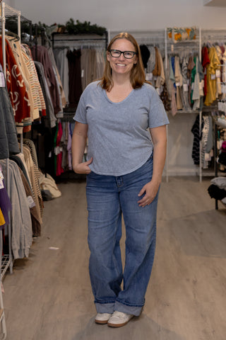 Basic Tee-Shirts & Tops-Blu Pepper-Stella Violet Boutique in Arvada, Colorado