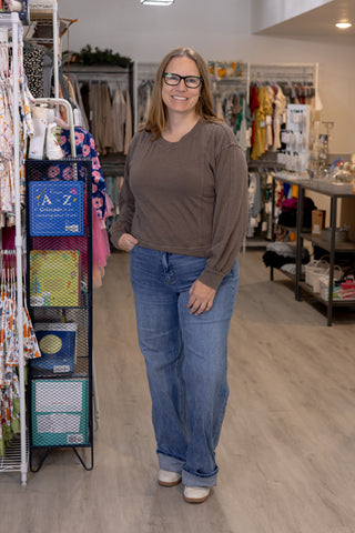Everyday Weekend V-Neck-Top-Rae Mode-Stella Violet Boutique in Arvada, Colorado