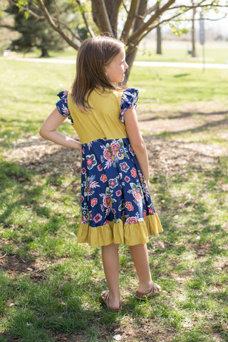 Sunny Blooms Twirl Dress-Dresses-Oopsie Daisy-Stella Violet Boutique in Arvada, Colorado