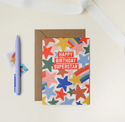 Superstar Birthday Card-Greeting Card-Mifkins-Stella Violet Boutique in Arvada, Colorado