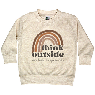 Think Outside the Box Graphic Tee-Tee-Barefoot Baby-Stella Violet Boutique in Arvada, Colorado