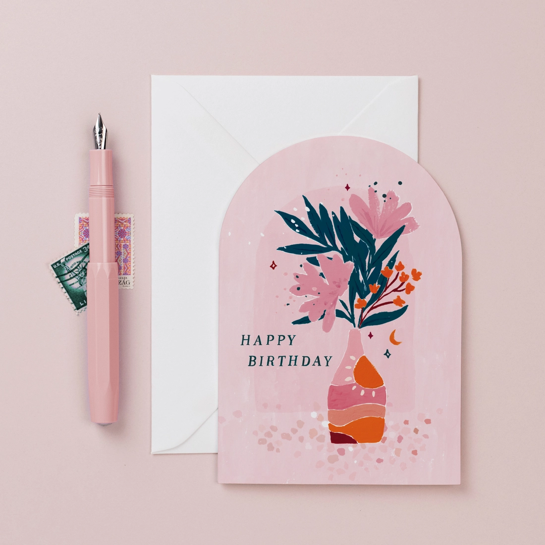 Vase Birthday Card-Greeting Card-Sister Paper Co.-Stella Violet Boutique in Arvada, Colorado