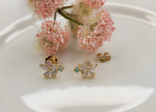 White Butterfly Stud Earrings-Earrings-Betty Oh-Stella Violet Boutique in Arvada, Colorado