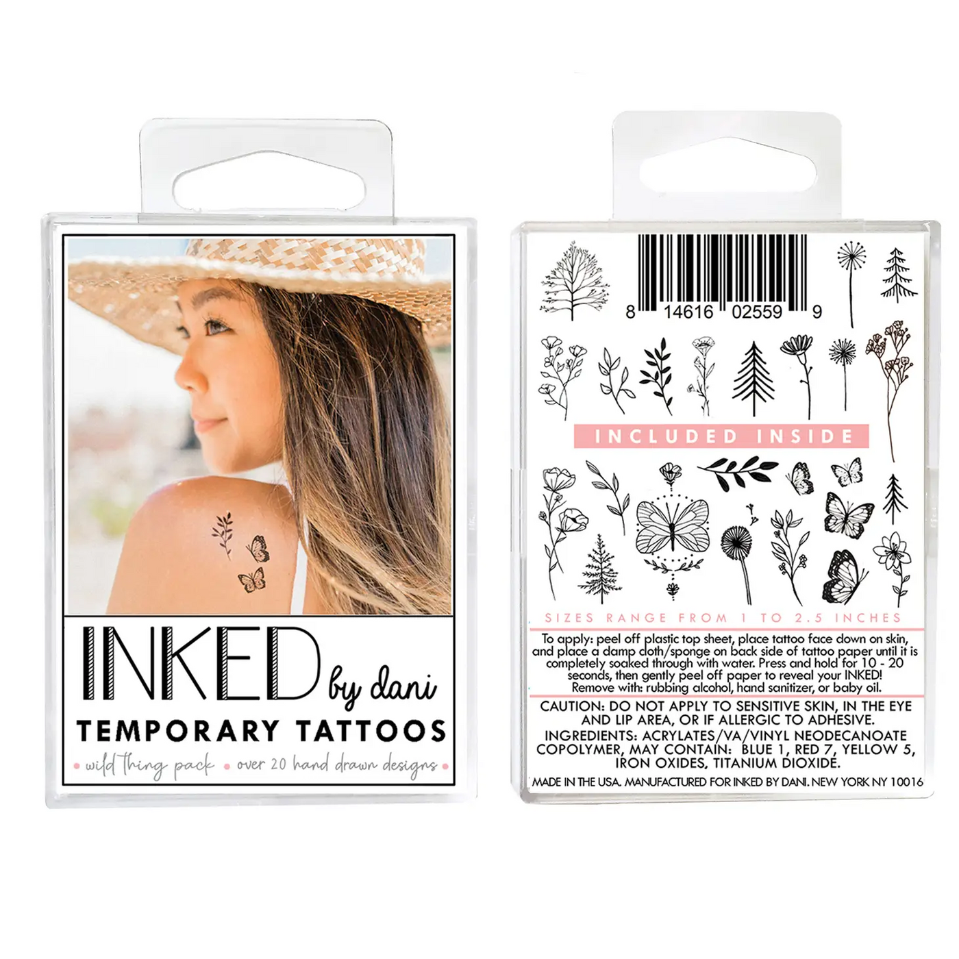Wild Thing Temporary Tattoo Pack-INKED by Dani-Stella Violet Boutique in Arvada, Colorado