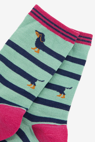 Women's Bamboo Socks - Winding Sausage Dog-Socks-Sock Talk-Stella Violet Boutique in Arvada, Colorado