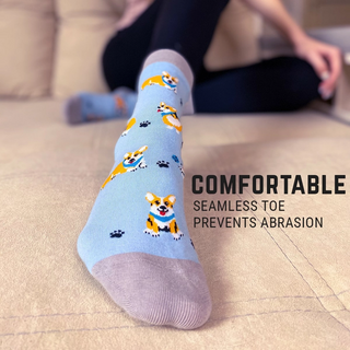 Women's Socks - Corgi-Socks-Imagery Socks-Stella Violet Boutique in Arvada, Colorado