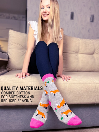 Women's Socks - Fox-Socks-Imagery Socks-Stella Violet Boutique in Arvada, Colorado