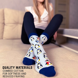 Women's Socks - Penguin-Socks-Imagery Socks-Stella Violet Boutique in Arvada, Colorado