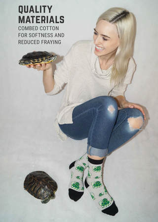 Women's Socks - Turtles-Socks-Imagery Socks-Stella Violet Boutique in Arvada, Colorado