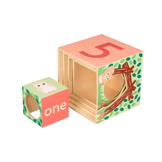 Woodland Animal Stacking Cubes-Toys-Orange Tree Toys-Stella Violet Boutique in Arvada, Colorado