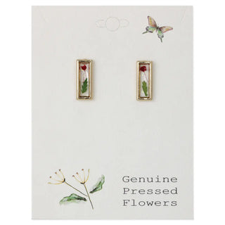 Classic Dried Flower Bar Earring-Earrings-Zad-Stella Violet Boutique in Arvada, Colorado