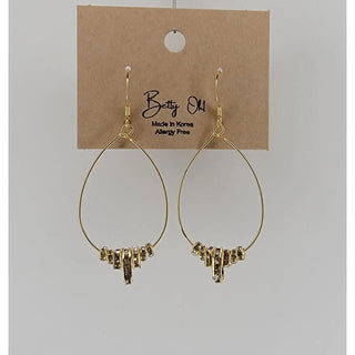 CZ Teardrop Dangle Earrings-Earrings-Betty Oh-Stella Violet Boutique in Arvada, Colorado