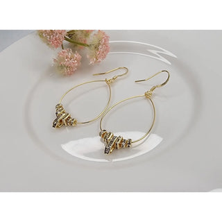CZ Teardrop Dangle Earrings-Earrings-Betty Oh-Stella Violet Boutique in Arvada, Colorado