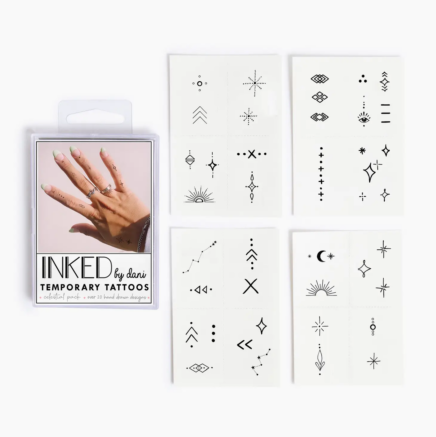Celestial Temporary Tattoo Pack-INKED by Dani-Stella Violet Boutique in Arvada, Colorado