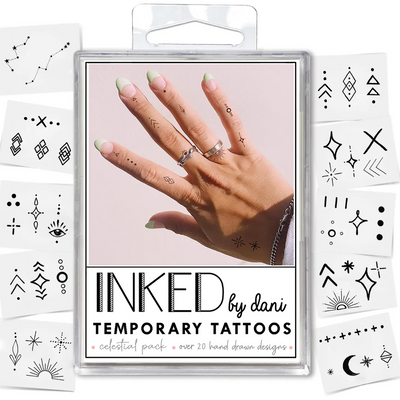 Celestial Temporary Tattoo Pack-INKED by Dani-Stella Violet Boutique in Arvada, Colorado