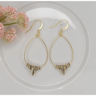 CZ Teardrop Dangle Earrings-Earrings-Betty Oh-Stella Violet Boutique in Arvada, Colorado
