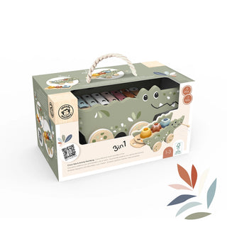 Croco Xylo & Activity Pull Along-Toys-Speedy Monkey-Stella Violet Boutique in Arvada, Colorado