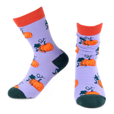 Women's Pumpkin Socks-Socks-Selini NY-Stella Violet Boutique in Arvada, Colorado