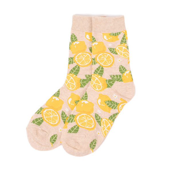 Women's Lemon Tree Socks-Socks-Selini NY-Stella Violet Boutique in Arvada, Colorado