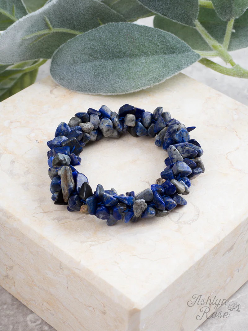 Rock Steady Natural Stone Stretch Bracelet-Southern Grace-Stella Violet Boutique in Arvada, Colorado
