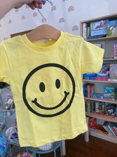 Smiley Graphic Tee-Tee-Happy Kids Co.-Stella Violet Boutique in Arvada, Colorado
