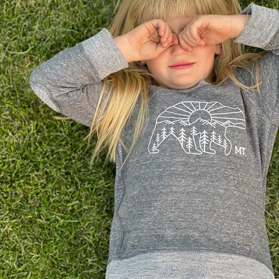 Sunrise Bear Kids Long Sleeve-Shirts & Tops-Made of Mountains-Stella Violet Boutique in Arvada, Colorado