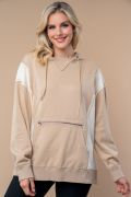 Long Sleeve Knit Hoodie-Shirts & Tops-White Birch-Stella Violet Boutique in Arvada, Colorado