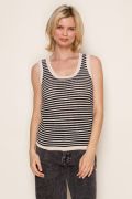 Breezy Stripe Open Knit Tank-Shirts & Tops-White Birch-Stella Violet Boutique in Arvada, Colorado
