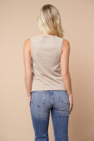 Everyday Scoop Neck Tank-Shirts & Tops-White Birch-Stella Violet Boutique in Arvada, Colorado