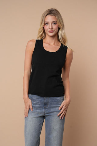 Everyday Scoop Neck Tank-Shirts & Tops-White Birch-Stella Violet Boutique in Arvada, Colorado