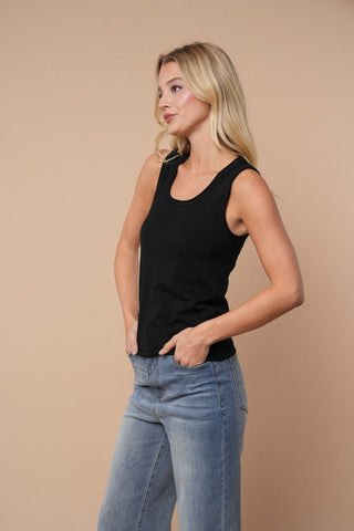 Everyday Scoop Neck Tank-Shirts & Tops-White Birch-Stella Violet Boutique in Arvada, Colorado