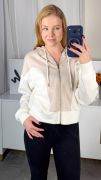 Everyday Colorblock Zip Hoodie-Shirts & Tops-White Birch-Stella Violet Boutique in Arvada, Colorado