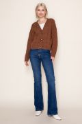 Classic Cable Knit Button Cardigan-Shirts & Tops-White Birch-Stella Violet Boutique in Arvada, Colorado