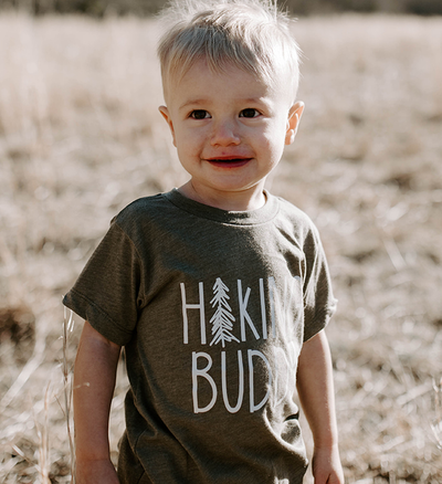Hiking Buddy Tee-Made of Mountains-Stella Violet Boutique in Arvada, Colorado