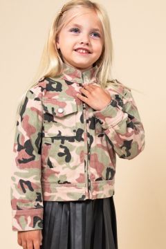 Girls Camo Denim Jacket-Outerwear-Stella Violet-Stella Violet Boutique in Arvada, Colorado
