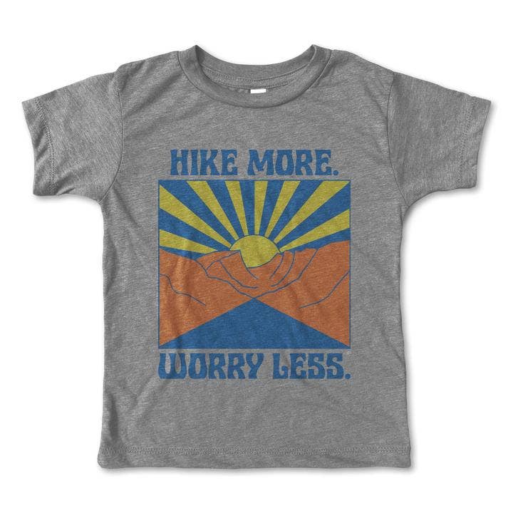 Kids Hike More Worry Less Tee-Rivet Apparel Co.-Stella Violet Boutique in Arvada, Colorado