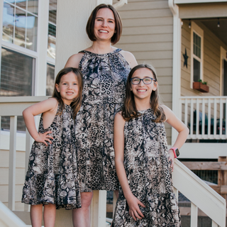 Carlotta High Neck Swing Dress - Girls-Dress-Hayden LA-Stella Violet Boutique in Arvada, Colorado